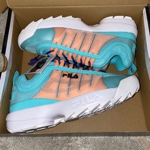 NEW Fila Disruptors 8.5 Turquoise
